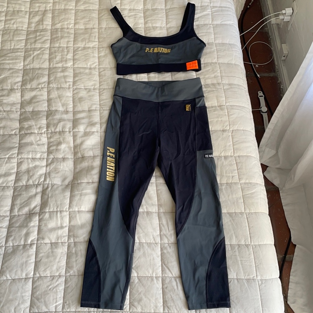 P.E. Nation sports bra + yoga pants set size small